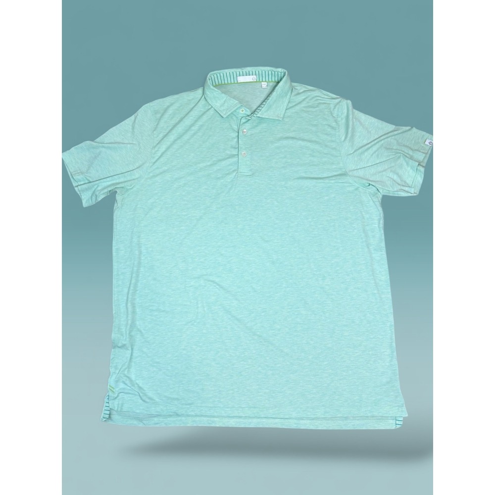 *SOFT* tasc Performance Men's Cloud Lightweight Golf Polo XXL Aloe Heather Green